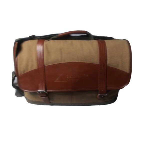 Cutter & Buck Messenger Bag Legacy Cotton 17 Inch Logo "National Life Group" - Picture 7 of 8